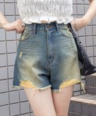 【ウィゴー/WEGO】のダメージデニムショートパンツ デニム|ID: prp329100004683362 ipo3291000000034556320