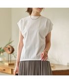 【組曲/KUMIKYOKU】の【UVケア・接触冷感】GIZAプレーティング天竺フレンチスリーブ Tシャツ アイボリー系|ID: prp329100004683370 ipo3291000000033822552