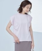 【組曲/KUMIKYOKU】の【UVケア・接触冷感】GIZAプレーティング天竺フレンチスリーブ Tシャツ ピンク系|ID: prp329100004683370 ipo3291000000033822557