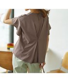 【組曲/KUMIKYOKU】の【UVケア・接触冷感】GIZAプレーティング天竺フリルスリーブ Tシャツ モカブラウン系|ID: prp329100004683374 ipo3291000000033822574