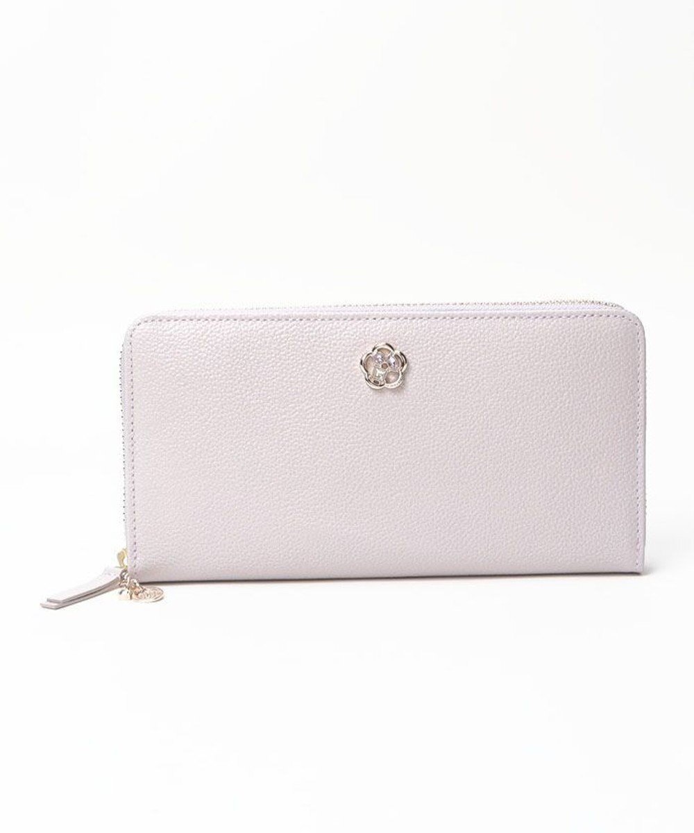 【クレイサス/CLATHAS】のモマン ラウンド長財布 インテリア・キッズ・メンズ・レディースファッション・服の通販 founy(ファニー) 　ファッション　Fashion　レディースファッション　Fashion for Women　ミニ財布・二つ折り財布　Wallets & Card Cases　クリスタル　Crystal, Swarovski　ジュエリー　Jewelry, Accessories　パール　Pearl, Pearl Accent　ビジュー　Bijou, Jewel-like Accent　ラウンド　Round, Round Neck　ラベンダー　Lavender　エレガント 上品　Elegant　財布　Wallet, Purse　ラベンダー|ID: prp329100004683398 ipo3291000000034941091