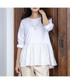 【エニィ スィス/any SiS】のスムースコンビペプラム カットソー オフドビー|ID: prp329100004683413 ipo3291000000033919443