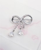 【ティアクラッセ/Tiaclasse】の【安田美沙子さん着用】キュービックリボンモチーフブローチ シルバー|ID: prp329100004683418 ipo3291000000035791889