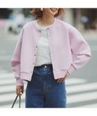 【アンフィーロ 自由区/UNFILO】の【軽量/ストレッチ】BEAUTY FORM JERSEY スナップカーディガン ピンク|ID:prp329100004683419