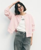 【アンフィーロ 自由区/UNFILO】の【野呂佳代さん着用/新色追加】BEAUTY FORM JERSEY スナップカーディガン [NEW]ライトピンク|ID:prp329100004683419
