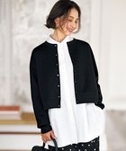 【アンフィーロ 自由区/UNFILO】の【野呂佳代さん着用/新色追加】BEAUTY FORM JERSEY スナップカーディガン ブラック|ID:prp329100004683419