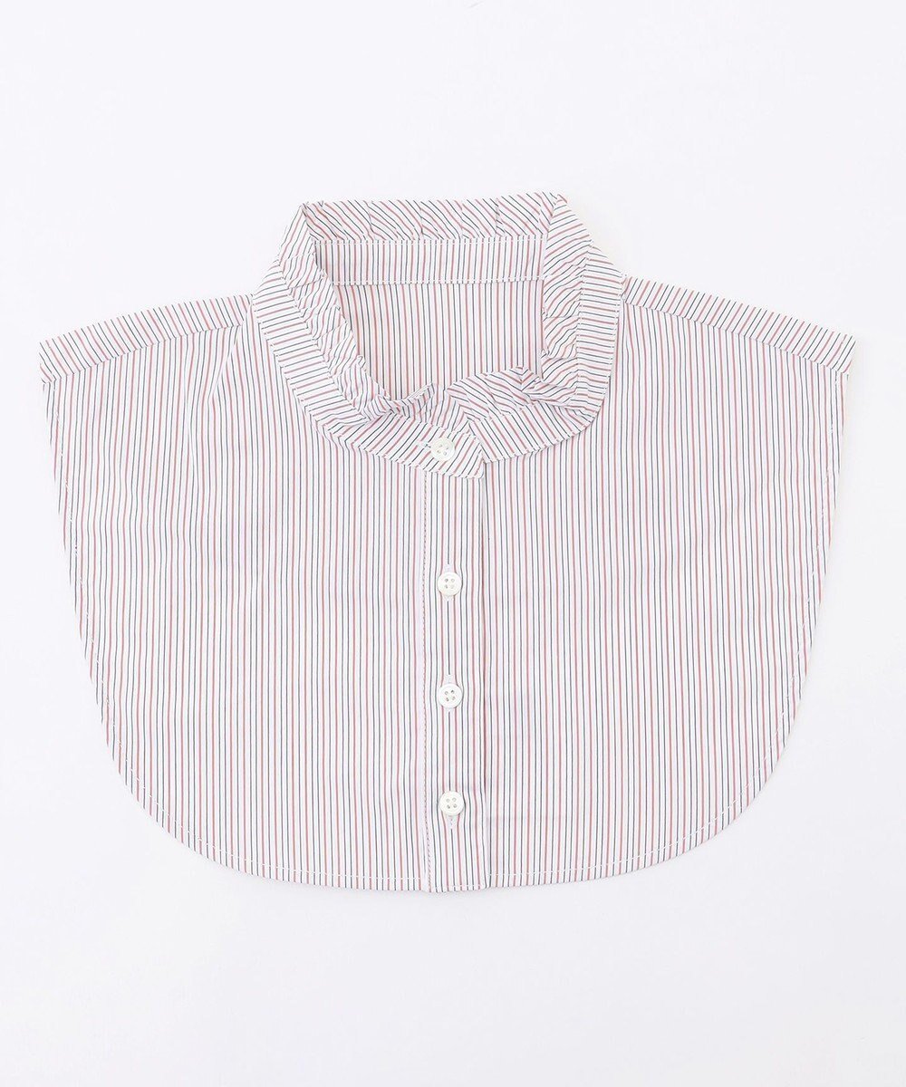 【ジェイ プレス/J.PRESS】のBEZハイネック フリル デコカラー インテリア・キッズ・メンズ・レディースファッション・服の通販 founy(ファニー) 　ファッション　Fashion　レディースファッション　Fashion for Women　ストライプ　Stripe, Striped Pattern　ストレッチ　Stretch, Stretchy Fabric　ハイネック　High Neck, Mock Neck　パープル　Purple, Violet　フリル　Frill, Ruffle　フロント　Front, Front Design　ホワイト×ピンク×スレート系|ID: prp329100004683421 ipo3291000000034516117