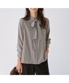 【ジェイ プレス/J.PRESS】のサイロチェック ストライプ ブラウス ブラウンチェック系|ID: prp329100004683422 ipo3291000000034070777