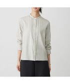 【ジェイ プレス/J.PRESS】のサイロチェック ストライプ ブラウス アイボリー×ブルー×スレート系|ID: prp329100004683422 ipo3291000000035601402