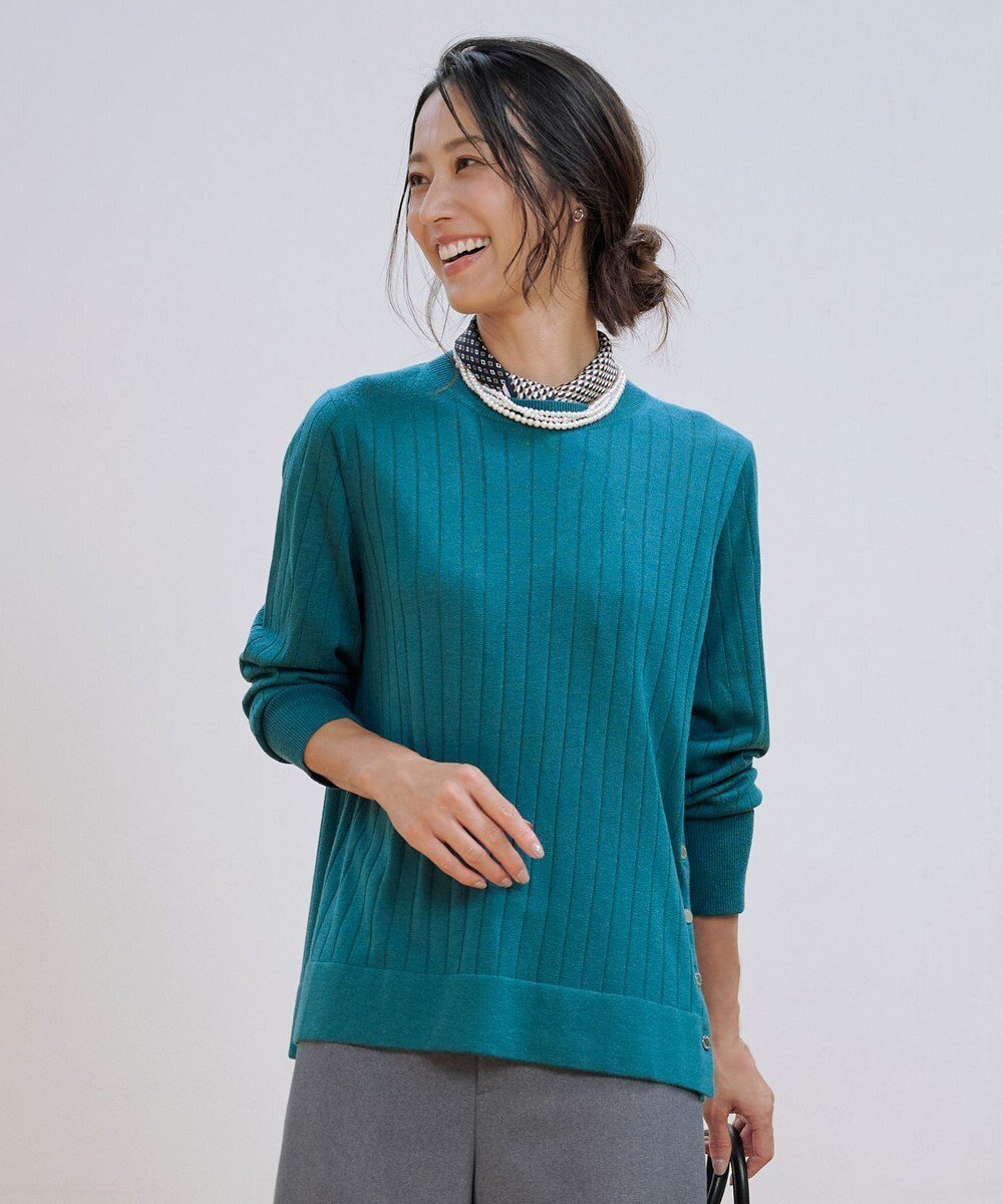 【ジェイ プレス/J.PRESS】のWORETED WOOL BLEND クルーネック ニット 人気、トレンドファッション・服の通販 founy(ファニー) ファッション Fashion レディースファッション Fashion for Women トップス・カットソー Cut & Sew Tops ニット Knit Tops & Sweaters イタリア Italy オレンジ Orange コンパクト Compact, Small Size シンプル Simple, Minimal セーター Sweater, Knitwear A/W・秋冬 Autumn/Winter エレガント 上品 Elegant other-1|ID: prp329100004683426 ipo3291000000034070784