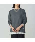 【ジェイ プレス/J.PRESS】のWORETED WOOL BLEND クルーネック ニット グレー系|ID: prp329100004683426 ipo3291000000035572024