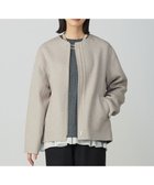 【ジェイ プレス/J.PRESS】のウールナイロンリバー ノーカラー コート ベージュ系|ID: prp329100004683428 ipo3291000000033822819