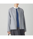 【ジェイ プレス/J.PRESS】のウールナイロンリバー ノーカラー コート ライトグレー系|ID: prp329100004683428 ipo3291000000033822820