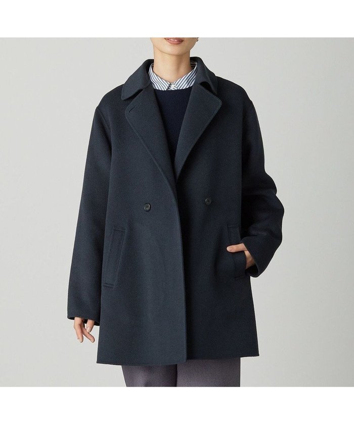 【ジェイ プレス/J.PRESS】のウールナイロンリバー テーラード コート インテリア・キッズ・メンズ・レディースファッション・服の通販 founy(ファニー) https://founy.com/ ファッション Fashion レディースファッション Fashion for Women アウター Coat / Outerwear Collection コート・ロングコート・ピーコート Long Coats, Peacoats & More レディースジャケット・軽アウター Jackets クラシカル Classical, Vintage-Inspired クラシック Classic, Timeless Style ジャケット Jacket, Outerwear ダブル Double, Double-Breasted テーラード Tailored, Tailored Fit なめらか Smooth, Silky Texture バランス Balance, Style Balance フェイス Face, Facial Design ミドル Middle Length, Mid Height A/W・秋冬 Autumn/Winter 新作・新入荷 New Arrivals / New In |ID: prp329100004683429 ipo3291000000033822825