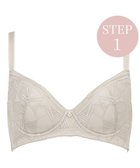 【ブラデリス ニューヨーク/BRADELIS New York】の【BRADELIS New York / 育乳補整ブラ・STEP1 集める】ウェンディバックスムーズステップ1ブラ25A1 補正 ブラジャー ライトグレー|ID: prp329100004683440 ipo3291000000033822881