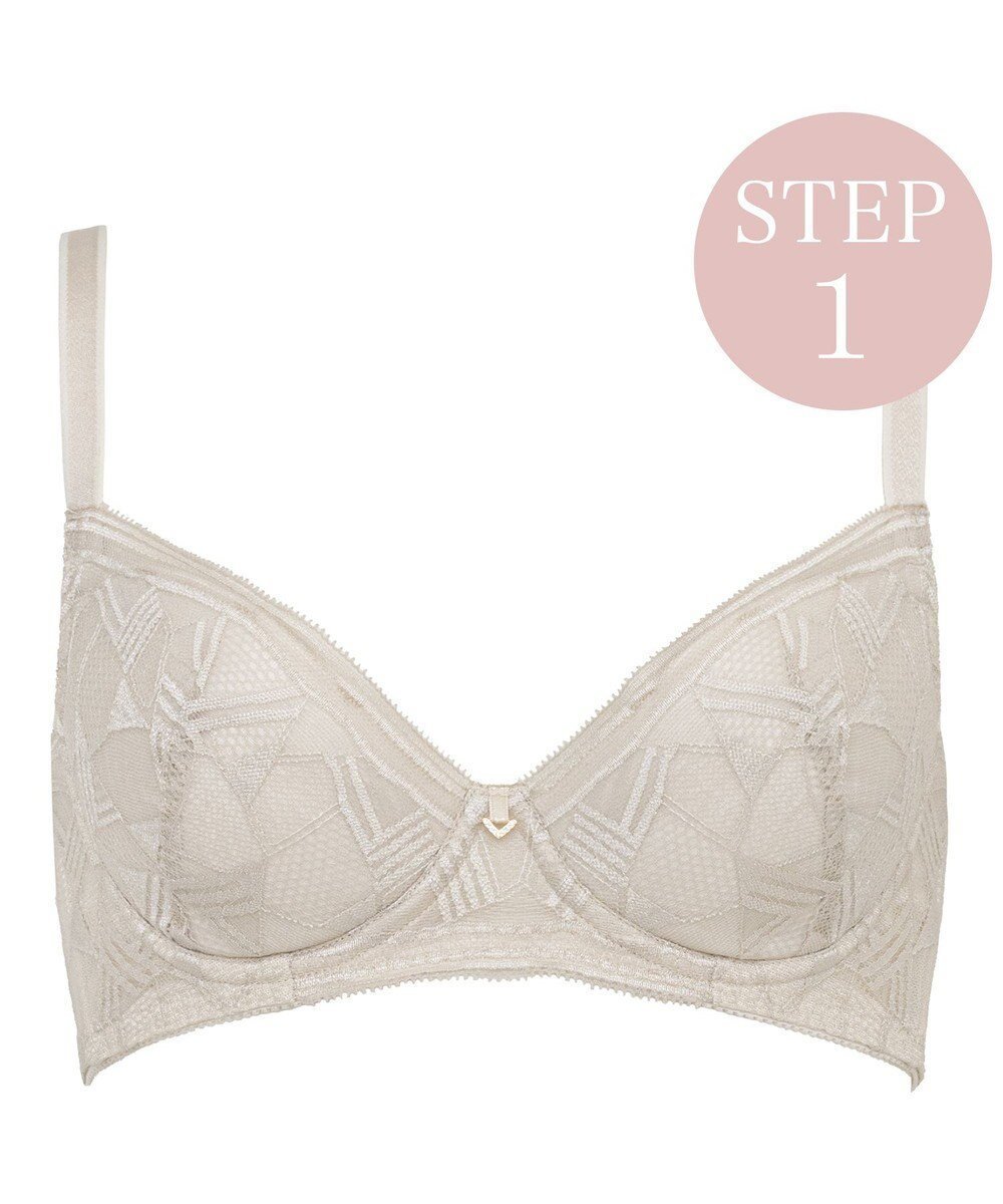 【ブラデリス ニューヨーク/BRADELIS New York】の【BRADELIS New York / 育乳補整ブラ・STEP1 集める】ウェンディバックスムーズステップ1ブラ25A1 補正 ブラジャー インテリア・キッズ・メンズ・レディースファッション・服の通販 founy(ファニー) 　ファッション　Fashion　レディースファッション　Fashion for Women　バッグ　Bags　アンダー　Underwear Essentials　クール　Cool, Chic　コンパクト　Compact, Small Size　シンプル　Simple, Minimal　ストレッチ　Stretch, Stretchy Fabric　バランス　Balance, Style Balance　パターン　Pattern, Design Print　ブラジャー　Bra, Lingerie　ポケット　Pocket, Pocket Detail　モダン　Modern, Contemporary　ラップ　Wrap, Wrap Design　レース　Lace, Lace Fabric　ワイヤー　Wire, Wired Bra　新作・新入荷　New Arrivals / New In　おすすめ　Recommended / Our Picks　ライトグレー|ID: prp329100004683440 ipo3291000000033822881