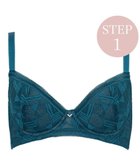 【ブラデリス ニューヨーク/BRADELIS New York】の【BRADELIS New York / 育乳補整ブラ・STEP1 集める】ウェンディバックスムーズステップ1ブラ25A1 補正 ブラジャー ティールブルー|ID: prp329100004683440 ipo3291000000033822882