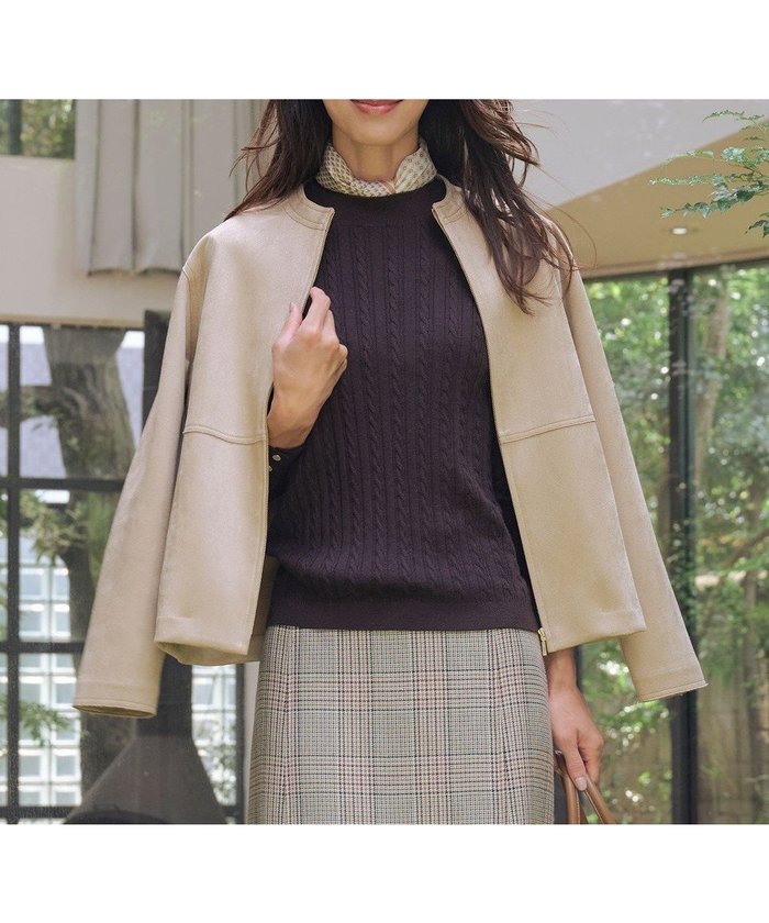 【ジェイ プレス/J.PRESS】のスエードダンボール ブルゾン インテリア・キッズ・メンズ・レディースファッション・服の通販 founy(ファニー) https://founy.com/ ファッション Fashion レディースファッション Fashion for Women アウター Coat / Outerwear Collection レディースジャケット・軽アウター Jackets ブルゾンジャケット・スポーティアウター Blouson Jackets ジャケット Jacket, Outerwear スタンド Stand Collar, Upright Stand ダブル Double, Double-Breasted ブルゾン Blouson, Bomber Jacket ワーク Workwear, Utility Style A/W・秋冬 Autumn/Winter |ID: prp329100004683443 ipo3291000000035522584