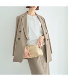 【アンフィーロ 自由区/UNFILO】の【洗える/ストレッチ】ウールライク ダブルブレスト ジャケット ベージュ|ID: prp329100004683449 ipo3291000000033822922