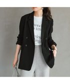 【アンフィーロ 自由区/UNFILO】のウールライク ダブルブレスト ジャケット ブラック|ID: prp329100004683449 ipo3291000000036378313