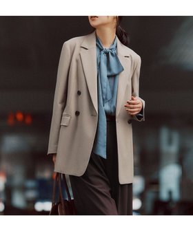 【アンフィーロ 自由区/UNFILO】のウールライク ダブルブレスト ジャケット 人気、トレンドファッション・服の通販 founy(ファニー) ファッション Fashion レディースファッション Fashion for Women アウター Coat / Outerwear Collection レディースジャケット・軽アウター Jackets テーラードジャケット / 通勤・きれいめスタイル Tailored Jackets & Blazers なめらか Smooth, Silky Texture ウォッシャブル Machine Washable ジャケット Jacket, Outerwear ストレッチ Stretch, Stretchy Fabric スラックス Slacks, Dress Pants ダブル Double, Double-Breasted デニム Denim, Jeans Material マニッシュ Mannish, Boyish エレガント 上品 Elegant ビジネス 仕事 通勤 Business / Work / Commuting A/W・秋冬 Autumn/Winter |ID:prp329100004683449