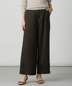 【ジェイ プレス/J.PRESS】の【洗える】マイクロライトスエード ワイド パンツ ダークブラウン系|ID: prp329100004683450 ipo3291000000033822926