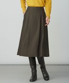 【ジェイ プレス/J.PRESS】の【洗える】CUPRAツイル タック スカート ブラウン系|ID: prp329100004683452 ipo3291000000033822935