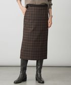 【ジェイ プレス/J.PRESS】のmilledタータンラメチェック ナロー スカート ブラウン系|ID: prp329100004683453 ipo3291000000034059516
