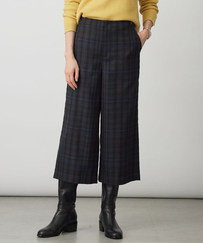 【ジェイ プレス/J.PRESS】のmilledタータンラメチェック クロップド パンツ インテリア・キッズ・メンズ・レディースファッション・服の通販 founy(ファニー) https://founy.com/ ファッション Fashion レディースファッション Fashion for Women パンツ Pants & Trousers 秋 Autumn クロップド Cropped, Short Length ショート Short, Short Length チェック Check, Plaid, Tartan ドレープ Drape, Draping Fabric なめらか Smooth, Silky Texture バランス Balance, Style Balance ミックス Mix, Mixed Style ロング Long, Long-Length 冬 Winter / This Winter A/W・秋冬 Autumn/Winter エレガント 上品 Elegant |ID: prp329100004683454 ipo3291000000034059518