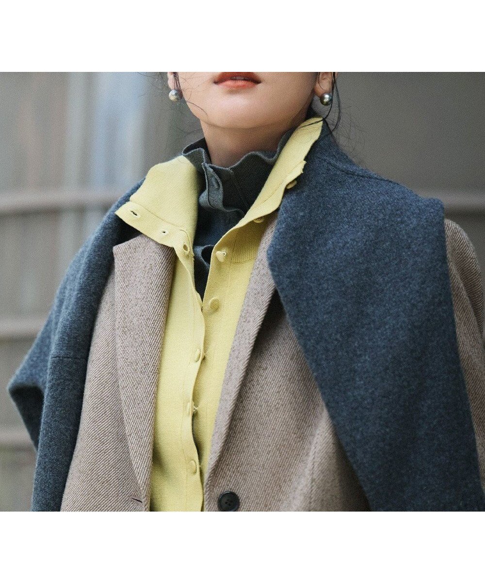 【組曲/KUMIKYOKU】の【前後着用可 / 加藤ローサさん着用】スムースストレッチタートル ニット インテリア・キッズ・メンズ・レディースファッション・服の通販 founy(ファニー) ファッション Fashion レディースファッション Fashion for Women トップス・カットソー Cut & Sew Tops ニット Knit Tops & Sweaters カーディガン・羽織り Layered Style Cardigans インナー Innerwear カーディガン Cardigan, Knitwear シンプル Simple, Minimal ストレッチ Stretch, Stretchy Fabric バランス Balance, Style Balance フィット Fit, Slim Fit フロント Front, Front Design ルーズ Loose, Oversized A/W・秋冬 Autumn/Winter おすすめ Recommended / Our Picks イエロー系|ID: prp329100004683460 ipo3291000000034568182