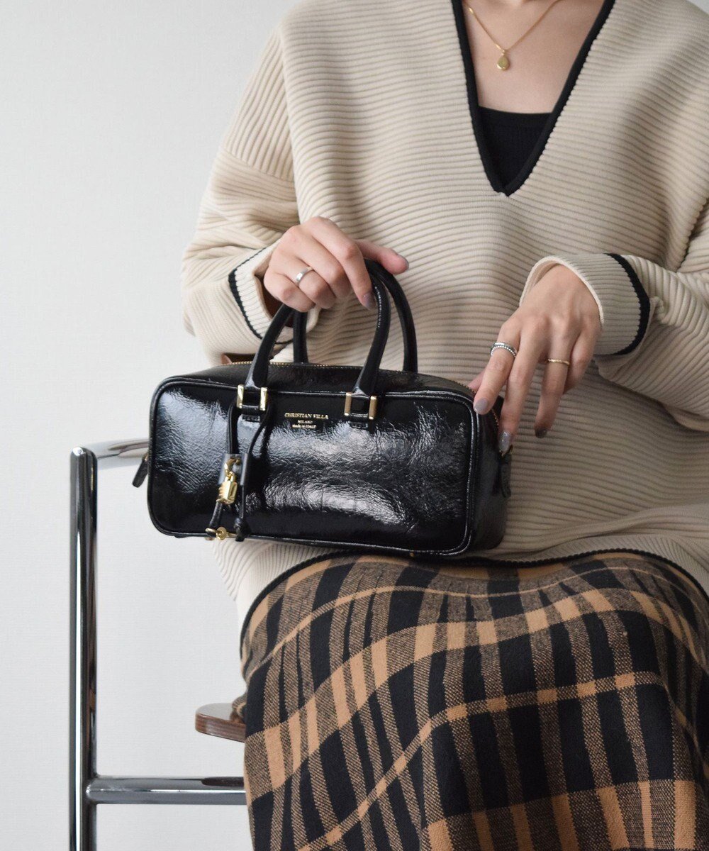 【インター ショシュール/INTER-CHAUSSURES】の【CHRISTIAN VILLA】レザーハンドルハンドバッグ 人気、トレンドファッション・服の通販 founy(ファニー)  ファッション Fashion レディースファッション Fashion for Women バッグ Bags イタリア Italy シンプル Simple, Minimal  other-1|ID: prp329100004683462 ipo3291000000034328248