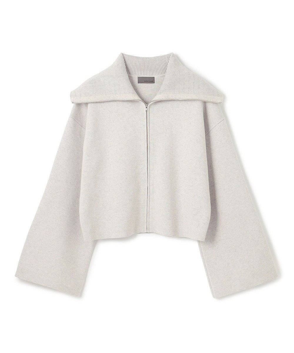 【アンクレイヴ/uncrave】のカシミヤブレンドニット ジップアップブルゾン インテリア・キッズ・メンズ・レディースファッション・服の通販 founy(ファニー) 　ファッション　Fashion　レディースファッション　Fashion for Women　アウター　Coat / Outerwear Collection　レディースジャケット・軽アウター　Jackets　ブルゾンジャケット・スポーティアウター　Blouson Jackets　なめらか　Smooth, Silky Texture　ジャケット　Jacket, Outerwear　トレンド　Trend, Trending Now　フォルム　Silhouette, Form　フレア　Flare, Flared　ブルゾン　Blouson, Bomber Jacket　A/W・秋冬　Autumn/Winter　オートミール|ID: prp329100004683481 ipo3291000000035801750