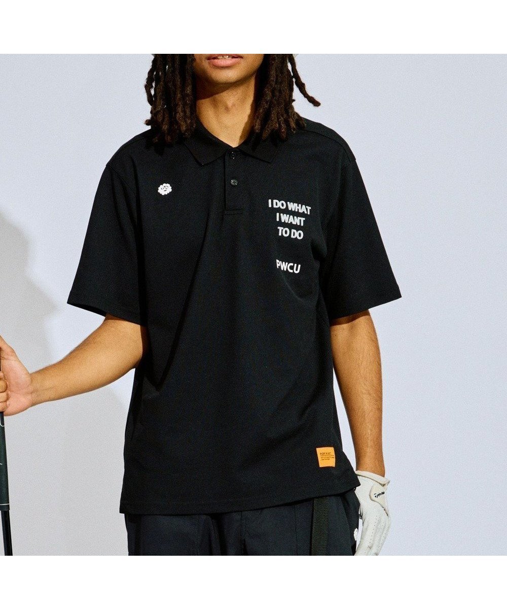 【ピーダブリュサーキュラス/PW CIRCULUS / MEN】の【UV遮蔽率90% UVカット / 速乾 / ストレッチ】【MEN】NEW ベーシックポロ ゴルフ インテリア・キッズ・メンズ・レディースファッション・服の通販 founy(ファニー) 　ファッション　Fashion　メンズファッション　Fashion for Men　トップス・カットソー　Cut & Sew Tops　メンズシャツ　Shirts　ポロシャツ / きれいめカジュアルスタイル　Polo Shirts　クール　Cool, Chic　グラフィック　Graphic, Graphic Design　ゴルフ　Golf　ストレッチ　Stretch, Stretchy Fabric　トレンド　Trend, Trending Now　ベーシック　Basic, Essential　ポロシャツ　Polo Shirt, Collared Tee　吸水　Absorbent, Quick-Dry　夏　Summer　春　Spring　S/S・春夏　SS, Spring/Summer, Warm Season　ブラック系|ID: prp329100004684781 ipo3291000000034364560