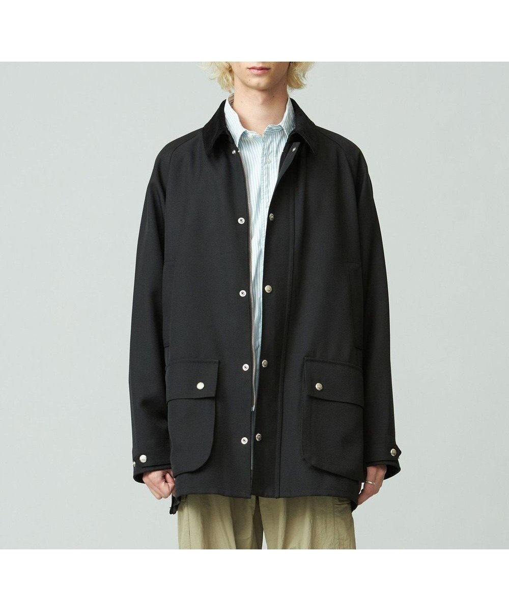 【ジェイプレスヨークストリート/J.PRESS YORK STREET】の【UNISEX】UNIVERSAL OVERALL×YORK STREET カバーオールジャケット インテリア・キッズ・メンズ・レディースファッション・服の通販 founy(ファニー) 　ファッション　Fashion　レディースファッション　Fashion for Women　アウター　Coat / Outerwear Collection　レディースジャケット・軽アウター　Jackets　ブルゾンジャケット・スポーティアウター　Blouson Jackets　オイル　Body Oil　コーティング　Coating, Coated Finish　ジャケット　Jacket, Outerwear　ブルゾン　Blouson, Bomber Jacket　ユニセックス　Unisex, Genderless　A/W・秋冬　Autumn/Winter　エレガント 上品　Elegant　ブラック系|ID: prp329100004684783 ipo3291000000033831755