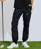 【ピーダブリュサーキュラス/PW CIRCULUS / MEN】の【撥水加工/ ストレッチ】【MEN】ベルト付 ワイドカーゴパンツ ゴルフ ブラック系|ID: prp329100004684787 ipo3291000000034846206