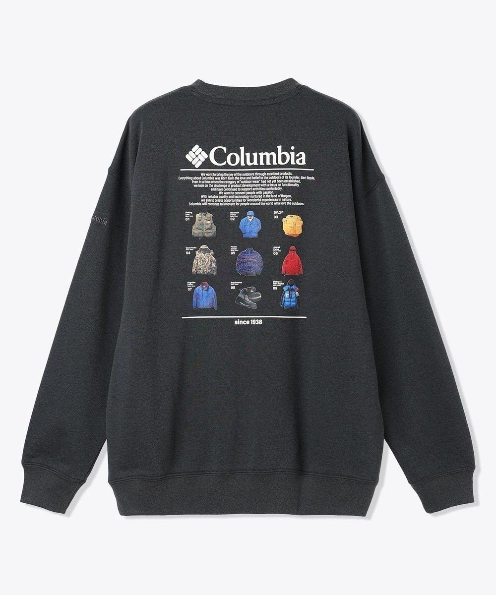 【コロンビア/Columbia / MEN】のColumbia/ サンダーマウンテンスウェットクルー /コロンビア インテリア・キッズ・メンズ・レディースファッション・服の通販 founy(ファニー) 　ファッション　Fashion　メンズファッション　Fashion for Men　トップス・カットソー　Cut & Sew Tops　おすすめ　Recommended / Our Picks　アウトドア　Outdoor Clothing　グラフィック　Graphic, Graphic Design　スウェット / スエット　Sweatshirt, Sweatwear　フィット　Fit, Slim Fit　リラックス　Relax, Relaxed Fit　ヴィンテージ　Vintage Style　夏　Summer　S/S・春夏　SS, Spring/Summer, Warm Season　A/W・秋冬　Autumn/Winter　Black|ID: prp329100004684816 ipo3291000000034536078