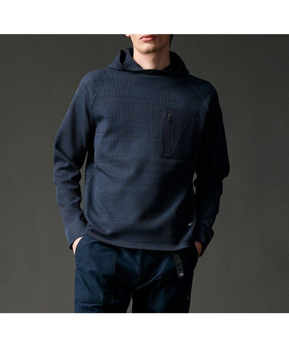 【ジョセフ アブード マウンテン/JOSEPH ABBOUD MOUNTAIN / MEN】の【軽さ/ストレッチ】ホールガーメント3Dニット パーカー インテリア・キッズ・メンズ・レディースファッション・服の通販 founy(ファニー) ファッション Fashion メンズファッション Fashion for Men トップス・カットソー Cut & Sew Tops ニット・セーター / 定番トップス Knit Tops & Sweaters パーカー・フーディー / カジュアルコーデ Hoodies & Parkas アウトドア Outdoor Clothing 軽量 Lightweight, Ultra Light シンプル Simple, Minimal ストレッチ Stretch, Stretchy Fabric スポーツ Sports, Activewear パーカー Hoodie, Parka フィット Fit, Slim Fit ホールガーメント WholeGarment, Seamless Knit ボーダー Border, Stripe ポケット Pocket, Pocket Detail ラウンド Round, Round Neck ランダム Random, Irregular A/W・秋冬 Autumn/Winter おすすめ Recommended / Our Picks ネイビー系|ID: prp329100004684821 ipo3291000000034188417