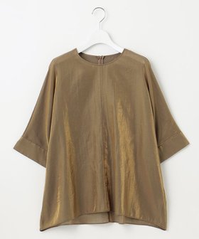 【自由区/JIYU-KU】の【洗える】ブライトシアーシャンブレー Tブラウス 人気、トレンドファッション・服の通販 founy(ファニー) ファッション Fashion レディースファッション Fashion for Women トップス・カットソー Cut & Sew Tops シャツ・ブラウス・オフィスカジュアル Elegant Blouses & Button-Ups 春 Spring 洗える Machine Washable シアー Sheer, See-Through シャンブレー Chambray, Denim-Like Fabric シンプル Simple, Minimal ストレート Straight, Straight Cut ツイル Twist, Twisted Detail ドレープ Drape, Draping Fabric ビッグ Big, Oversized メタリック Metallic, Shiny Finish S/S・春夏 SS, Spring/Summer, Warm Season 夏 Summer |ID:prp329100004684834