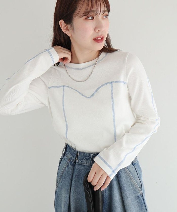 【グリーンパークス/Green Parks】の・SUGAR SPOON カラーstリブロンTEE インテリア・キッズ・メンズ・レディースファッション・服の通販 founy(ファニー) https://founy.com/ ファッション Fashion レディースファッション Fashion for Women トップス・カットソー Cut & Sew Tops シャツ・ブラウス・オフィスカジュアル Elegant Blouses & Button-Ups ロングTシャツ・Tシャツ Longline T-Shirts & Tees カットソー・ベーシックTシャツ Cut-and-Sewn Tops / Stretch Tees & Basics おすすめ Recommended / Our Picks カットソー Cut and Sewn Top ストレッチ Stretch, Stretchy Fabric フィット Fit, Slim Fit ポケット Pocket, Pocket Detail ロング Long, Long-Length 夏 Summer 春 Spring S/S・春夏 SS, Spring/Summer, Warm Season |ID: prp329100004684835 ipo3291000000033831962