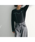 【グリーンパークス/Green Parks】の・SUGAR SPOON カラーstリブロンTEE Black|ID: prp329100004684835 ipo3291000000033831966