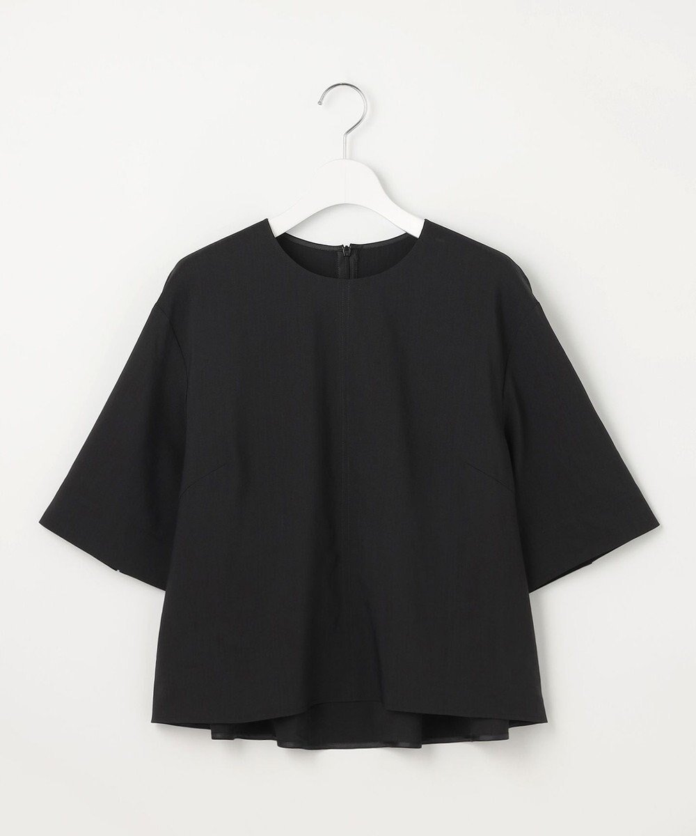 【自由区/JIYU-KU】の【セットアップ対応・洗える】LIPストレッチプルオーバー ブラウス インテリア・キッズ・メンズ・レディースファッション・服の通販 founy(ファニー) 　ファッション　Fashion　レディースファッション　Fashion for Women　トップス・カットソー　Cut & Sew Tops　シャツ・ブラウス・オフィスカジュアル　Elegant Blouses & Button-Ups　カジュアルプルオーバー・ニットトップス　Pullovers & Knit Tops / Casual Pullovers　セットアップ　Matching Sets　レディーストップス・ブラウス　Tops & Blouses / Assorted Women's Tops　おすすめ　Recommended / Our Picks　シンプル　Simple, Minimal　ストレッチ　Stretch, Stretchy Fabric　セットアップ　Set-Up, Coordinated Outfit　バランス　Balance, Style Balance　フレア　Flare, Flared　リネン　Linen, Linen Fabric　夏　Summer　春　Spring　S/S・春夏　SS, Spring/Summer, Warm Season　洗える　Machine Washable　ブラック|ID: prp329100004684837 ipo3291000000034745554