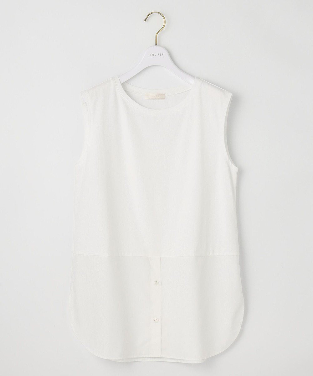 【エニィ スィス/any SiS】の【洗える】レイヤード タンクトップ インテリア・キッズ・メンズ・レディースファッション・服の通販 founy(ファニー) 　ファッション　Fashion　レディースファッション　Fashion for Women　トップス・カットソー　Cut & Sew Tops　おすすめ　Recommended / Our Picks　インナー　Innerwear　カットソー　Cut and Sewn Top　ストライプ　Stripe, Striped Pattern　タンク　Tank Top, Sleeveless Top　ドッキング　Docking, Mixed Material　パターン　Pattern, Design Print　洗える　Machine Washable　無地　Plain, Solid Color　A/W・秋冬　Autumn/Winter　オフ|ID: prp329100004684870 ipo3291000000034981471
