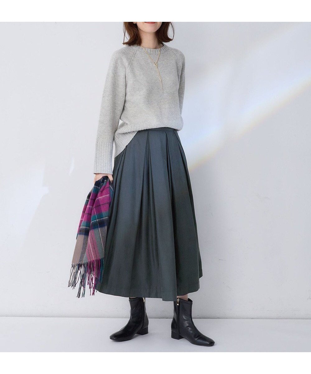 【エニー/ANY】の【洗濯機可能/ウエストゴム】ベロアタッチタックスカート インテリア・キッズ・メンズ・レディースファッション・服の通販 founy(ファニー) ファッション Fashion レディースファッション Fashion for Women スカート Skirts ダブル Double, Double-Breasted フレア Flare, Flared ボックス Boxy, Box Shape エレガント 上品 Elegant 楽ちん Easy Fit, Comfortable A/W・秋冬 Autumn/Winter チャコール|ID: prp329100004684901 ipo3291000000034323533