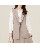 【エニィ スィス/any SiS】の【UVカット・接触冷感・吸水速乾】スマートビューティストレッチ ジレ グレージュ|ID: prp329100004686460 ipo3291000000034296136