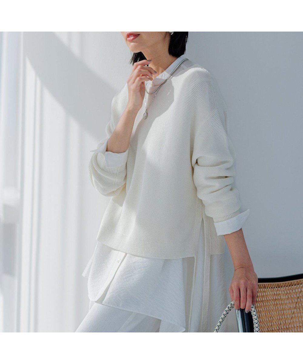 【23区/NIJYUSANKU】の【Oggi4月号掲載/洗える】ガータークロップド ニット インテリア・キッズ・メンズ・レディースファッション・服の通販 founy(ファニー)  雑誌掲載アイテム Magazine Picks & Fashion Features ファッション雑誌 Fashion Magazines オッジ Oggi ファッション Fashion レディースファッション Fashion for Women トップス・カットソー Cut & Sew Tops ニット Knit Tops & Sweaters イエロー Yellow 春 Spring 洗える Machine Washable 4月号 April Issue スリット Slit, Slit Detail セーター Sweater, Knitwear 雑誌 Magazine, Fashion Magazine 定番 Standard, Basic Item 人気 Popular, Best Seller ランダム Random, Irregular リネン Linen, Linen Fabric S/S・春夏 SS, Spring/Summer, Warm Season 夏 Summer 2024年 2024 2024春夏・S/S Spring/Summer 2024 SS24 アイボリー系|ID: prp329100004686461 ipo3291000000034211305