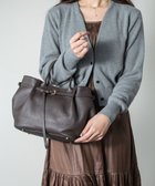 【インター ショシュール/INTER-CHAUSSURES】の【CHRISTIAN VILLA】シュリンクレザーハンドバッグ ダークブラウン|ID: prp329100004686497 ipo3291000000034143619