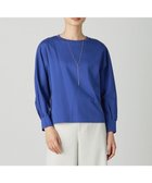 【ジェイ プレス/J.PRESS】の【洗える】ポンチ ボートネック カットソー ブルー系|ID: prp329100004686508 ipo3291000000033842155