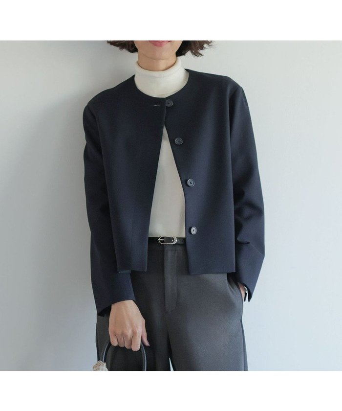 【ジェイ プレス/J.PRESS】の【WEB限定カラーあり】ツムギートflannel ノーカラー ジャケット インテリア・キッズ・メンズ・レディースファッション・服の通販 founy(ファニー) https://founy.com/ ファッション Fashion レディースファッション Fashion for Women アウター Coat / Outerwear Collection レディースジャケット・軽アウター Jackets ノーカラージャケット / シンプル上品コーデ Collarless Jackets おすすめ Recommended / Our Picks シンプル Simple, Minimal ジャケット Jacket, Outerwear セットアップ Set-Up, Coordinated Outfit ツイード Twill, Twill Weave A/W・秋冬 Autumn/Winter |ID: prp329100004686535 ipo3291000000035626014