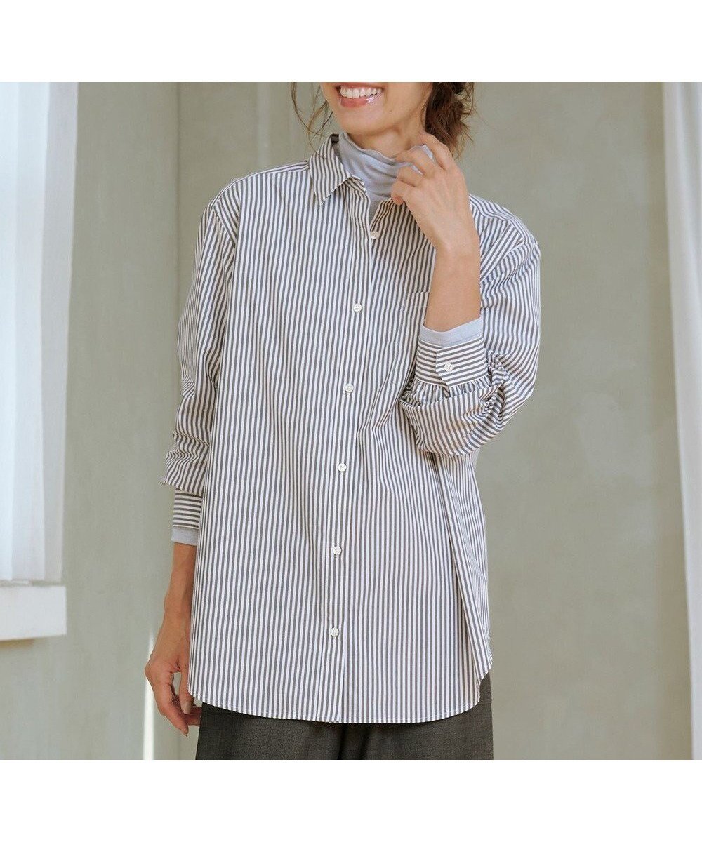 【ジェイ プレス/J.PRESS】のエステネージュストライプ シャツ ブラウス 人気、トレンドファッション・服の通販 founy(ファニー) ファッション Fashion レディースファッション Fashion for Women トップス・カットソー Cut & Sew Tops シャツ・ブラウス・オフィスカジュアル Elegant Blouses & Button-Ups インナー Innerwear ストライプ Stripe, Striped Pattern ベーシック Basic, Essential A/W・秋冬 Autumn/Winter S/S・春夏 SS, Spring/Summer, Warm Season 夏 Summer other-1|ID: prp329100004686553 ipo3291000000034070745