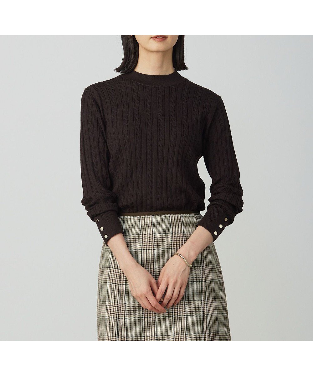 【ジェイ プレス/J.PRESS】の【洗える】KNIT BASIC クルーネック ニット インテリア・キッズ・メンズ・レディースファッション・服の通販 founy(ファニー) 　ファッション　Fashion　レディースファッション　Fashion for Women　トップス・カットソー　Cut & Sew Tops　ニット　Knit Tops & Sweaters　アンサンブル　Ensemble Set　オレンジ　Orange　洗える　Machine Washable　今季　This Season, Current Season　ジャケット　Jacket, Outerwear　セーター　Sweater, Knitwear　トレンド　Trend, Trending Now　定番　Standard, Basic Item　羽織　Haori, Light Jacket　ロング　Long, Long-Length　A/W・秋冬　Autumn/Winter　ダークブラウン系|ID: prp329100004686555 ipo3291000000033842358